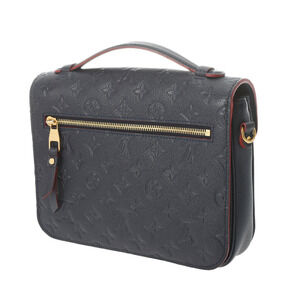 Louis Vuitton Blue Leather Rouge Metis Empreinte Marine Pochette Handbag